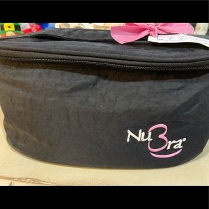 NuBra travel case with Nude and Black Bra Cups